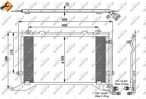 кондензатор, климатизация NRF 35240