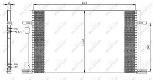 кондензатор, климатизация NRF 35298