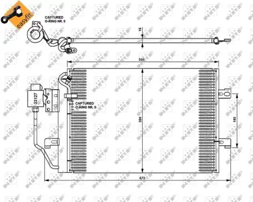 кондензатор, климатизация NRF 35309