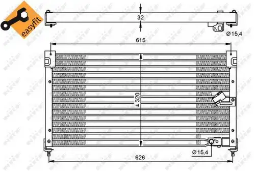 кондензатор, климатизация NRF 35348