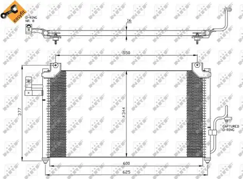 кондензатор, климатизация NRF 35356