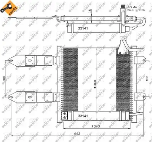 кондензатор, климатизация NRF 35367