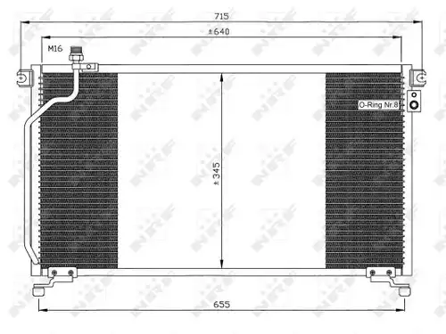 кондензатор, климатизация NRF 35374