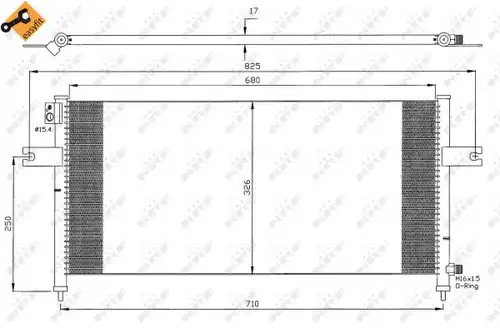 кондензатор, климатизация NRF 35380