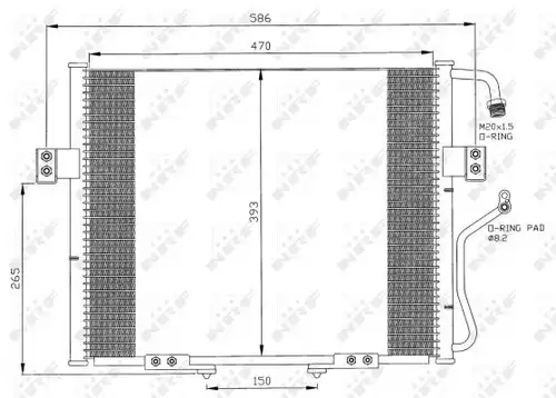 кондензатор, климатизация NRF 35399