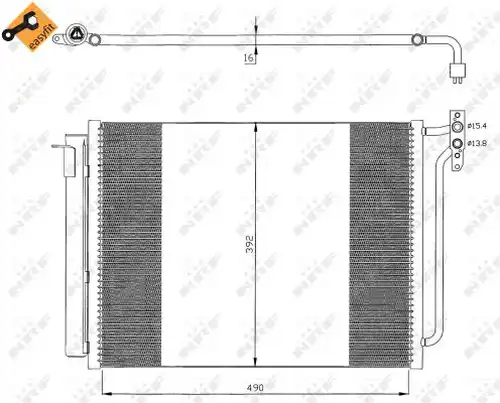 кондензатор, климатизация NRF 35406