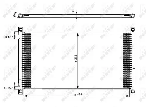 кондензатор, климатизация NRF 35490