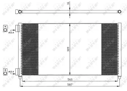 кондензатор, климатизация NRF 35496