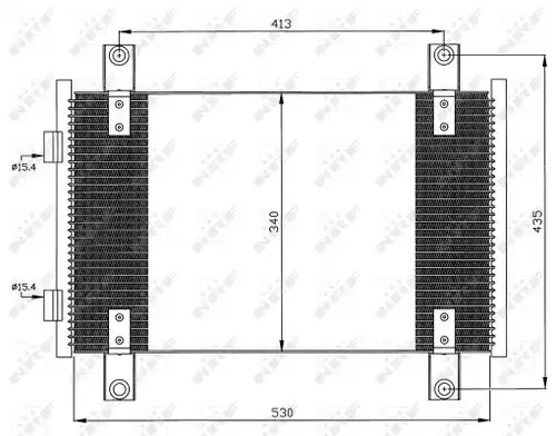 кондензатор, климатизация NRF 35501