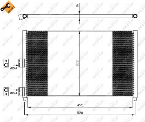 кондензатор, климатизация NRF 35502