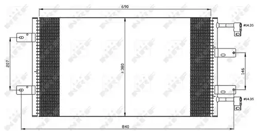 кондензатор, климатизация NRF 35505