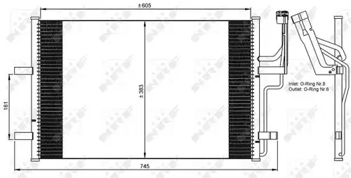 кондензатор, климатизация NRF 35507