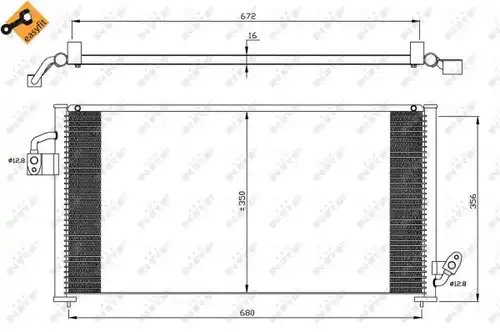 кондензатор, климатизация NRF 35523