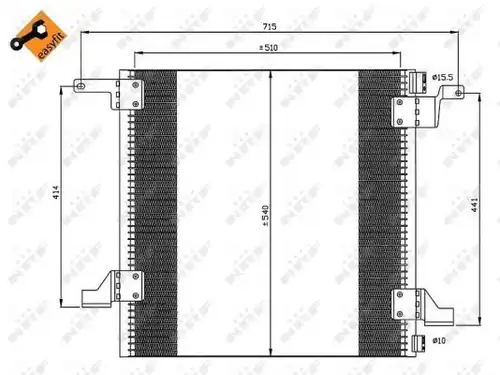 кондензатор, климатизация NRF 35526