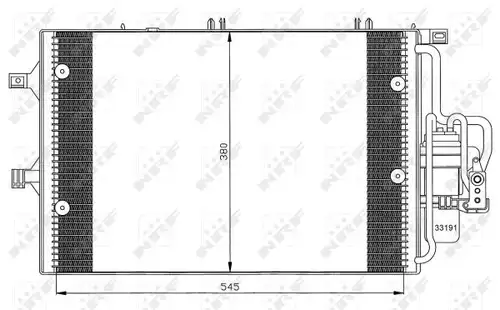 кондензатор, климатизация NRF 35529