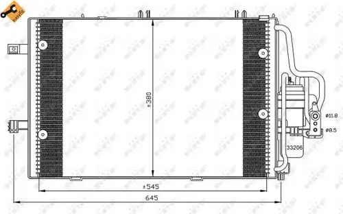 кондензатор, климатизация NRF 35530