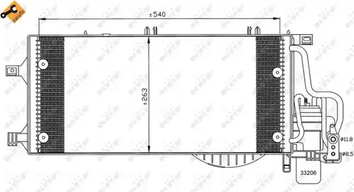 кондензатор, климатизация NRF 35531