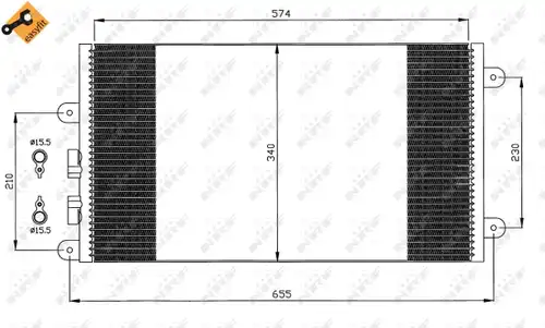 кондензатор, климатизация NRF 35532