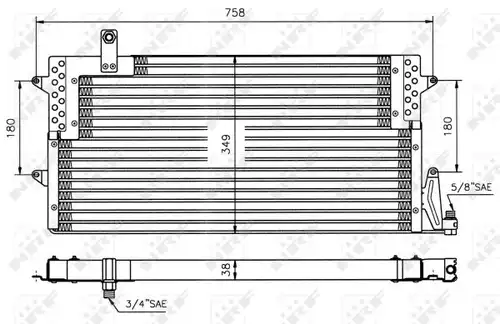 кондензатор, климатизация NRF 35534