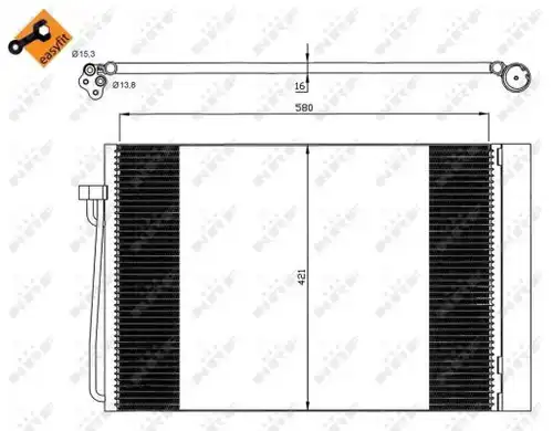 кондензатор, климатизация NRF 35537