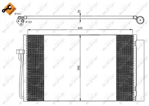 кондензатор, климатизация NRF 35538