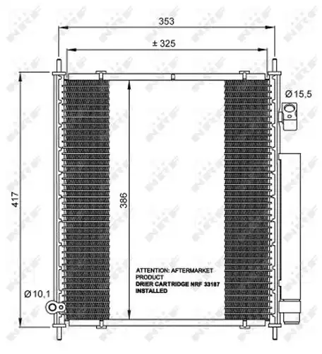 кондензатор, климатизация NRF 35562