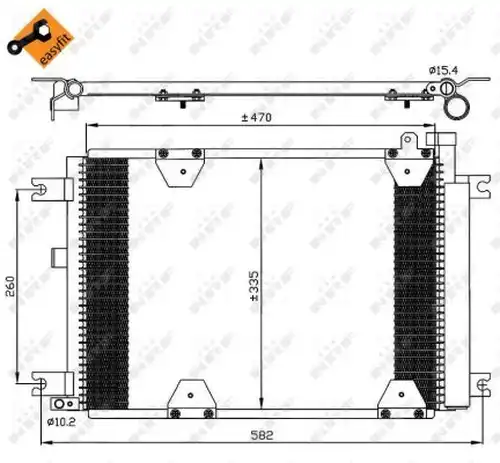 кондензатор, климатизация NRF 35580