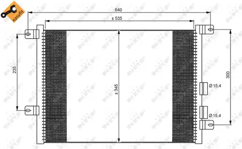 кондензатор, климатизация NRF 35590