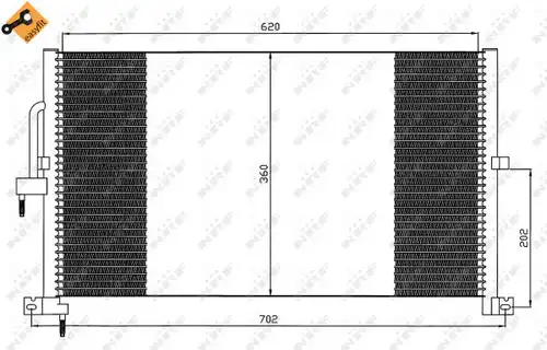 кондензатор, климатизация NRF 35603