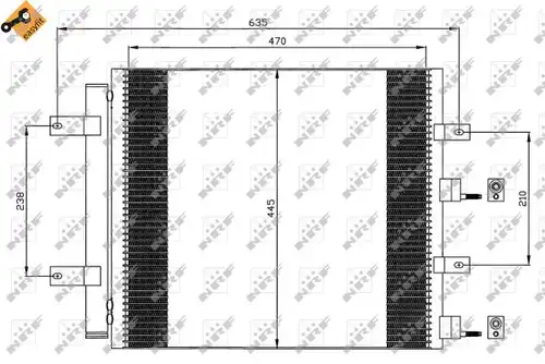 кондензатор, климатизация NRF 35604