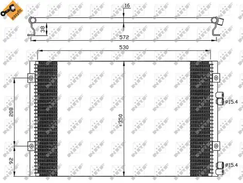 кондензатор, климатизация NRF 35608