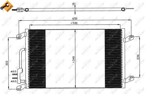 кондензатор, климатизация NRF 35615