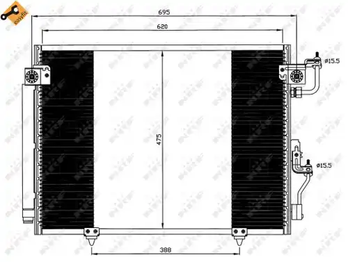 кондензатор, климатизация NRF 35619