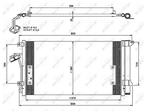 кондензатор, климатизация NRF 35639