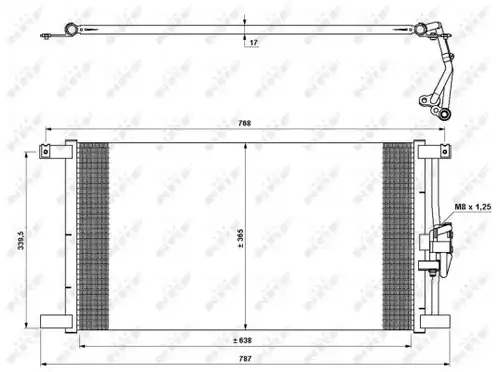 кондензатор, климатизация NRF 35640