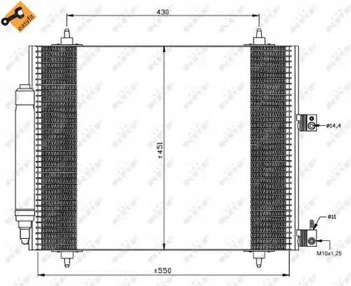 кондензатор, климатизация NRF 35669