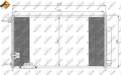 кондензатор, климатизация NRF 35740