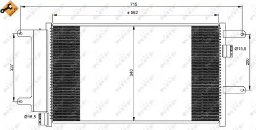 кондензатор, климатизация NRF 35751