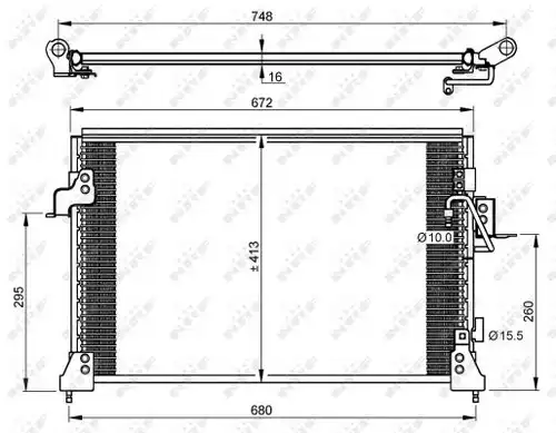 кондензатор, климатизация NRF 35754