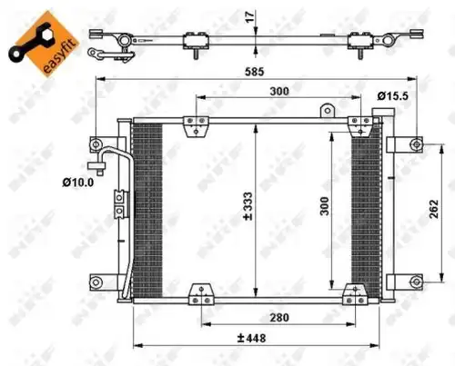 кондензатор, климатизация NRF 35768