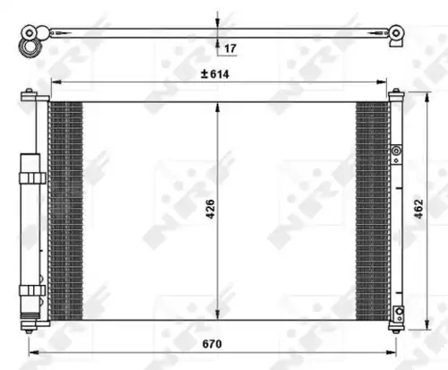 кондензатор, климатизация NRF 35769