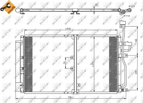 кондензатор, климатизация NRF 35797