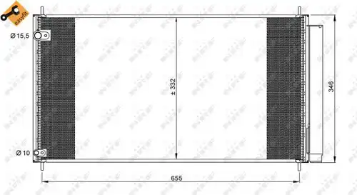 кондензатор, климатизация NRF 35838