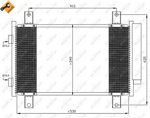 кондензатор, климатизация NRF 35840