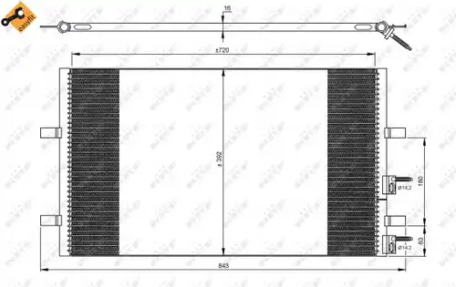 кондензатор, климатизация NRF 35846