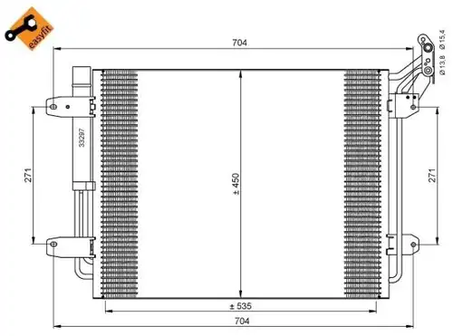 кондензатор, климатизация NRF 35848