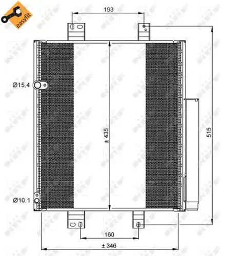 кондензатор, климатизация NRF 35853