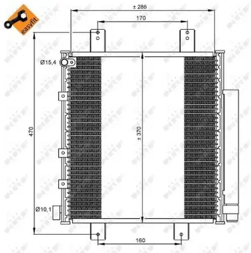 кондензатор, климатизация NRF 35856