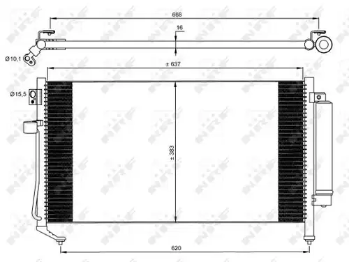 кондензатор, климатизация NRF 35869