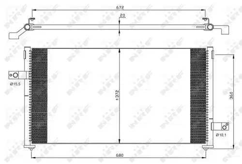 кондензатор, климатизация NRF 35877